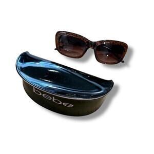 Y2K Bebe Leopard Print Sunglasses